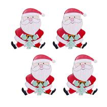 Prendedor Enfeite de Natal Papai Noel - 4 Unidades Prendedor Enfeite de Natal Papai Noel - 4 Unidades