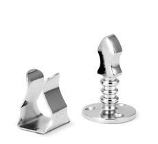 Prendedor Imab 0807 Lat Cromo Acetinado Escovado Prendedor Imab 0807 Lat Cromo Acetinado Escovado
