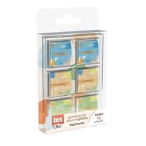 Prendedor Magnético De Papel Motivarte Com 6 Unid - Tris