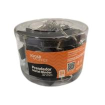Prendedor Metal Binder Preto 32mm com 24 Unidades Jocar Office - Leonora