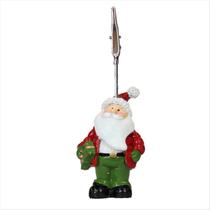 Prendedor Natalino Noel com Presentes Poliresina 10cm Prendedor Natalino Noel com Presentes Poliresina 10cm