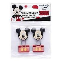 Prendedor papel 25mm mickey molin