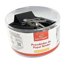 Prendedor Papel Binder 12 peças Metal 51mm Grande