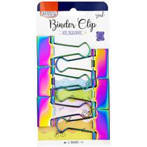 PRENDEDOR PAPEL BINDER CLIP BRW BD2508 25mm - CARTELA COM 6un