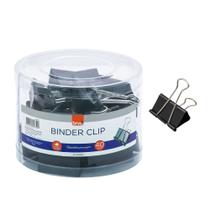 Prendedor para Papéis Binder Clip 40mm Pote c/ 24 Unidades Multi Funções - BRW Prendedor para Papéis Binder Clip 40mm Pote c/ 24 Unidades Multi Funções - BRW