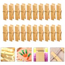 Prendedor Pregador de Bambu Roupa Alimentos Artesanato Kit com 100 Peças