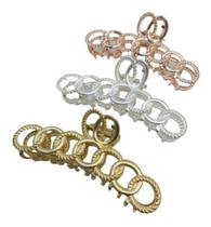 Prendedor Presilha Cabelo Piranha Metal Grande Coroa Luxo Prendedor Presilha Cabelo Piranha Metal Grande Coroa Luxo