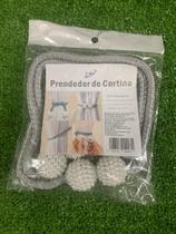 Prendedor Presilhas Abraçadeira Enfeite Para Cortina Magnético Imã Pérolas Kit Com 2 Unidades Universal Versátil 8523