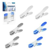 Prendedor Roupa Plastic Ponta Emborrachada 6 Pecas 8,2X1,6Cm