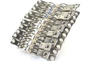 Prendedor roupas aço inox 6x1cm para varal 20pcs - clip6