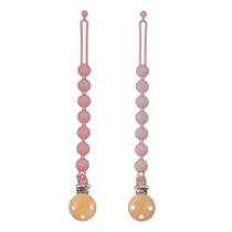Prendedores de Chupeta Dirbabi Silicone 2 Unidades Power Rose Lilás Prendedores de Chupeta Dirbabi Silicone 2 Unidades Power Rose Lilás