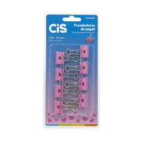 Prendedores De Papel Coração 19mm Com 8 Unidades Rosa Cis Prendedores De Papel Coração 19mm Com 8 Unidades Rosa Cis