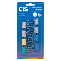 Prendedores de Papel Tons Pastel 19mm 8 unidades - Cis Prendedores de Papel Tons Pastel 19mm 8 unidades - Cis