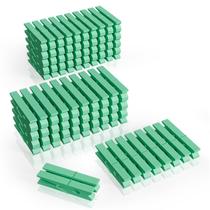 Prendedores de roupa de madeira verde Gomedi 100 unidades de 7,3 cm para pendurar Prendedores de roupa de madeira verde Gomedi 100 unidades de 7,3 cm para pendurar