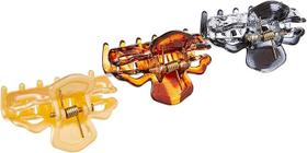 Prendedores para Cabelo Marco Boni Daily Perolado Cinza e Tortoise 3 Unidades