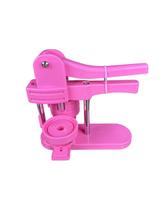 prensa boton com base 58 mm com 100 botons + cortador rosa