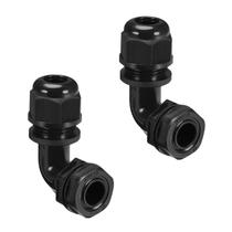 Prensa-cabo LeMotech M16 ajustável 90 para cabos de 6 a 10 mm em nylon Prensa-cabo LeMotech M16 ajustável 90 para cabos de 6 a 10 mm em nylon