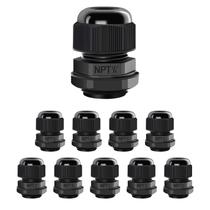 Prensa-cabos LeMotech NPT 1/4" à prova dágua 48 mm, pacote com 10 Prensa-cabos LeMotech NPT 1/4" à prova dágua 48 mm, pacote com 10