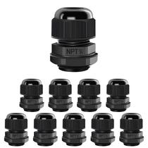 Prensa-cabos LeMotech NPT 3/8" à prova dágua 5-10 mm, pacote com 10 Prensa-cabos LeMotech NPT 3/8" à prova dágua 5-10 mm, pacote com 10