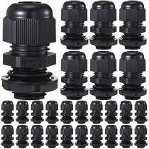 Prensa-cabos Relaxweex 3/8" NPT de nylon IP68, 25 peças