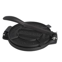Prensa de tortilha IMUSA USA 20 cm de ferro fundido preto pré-temperado