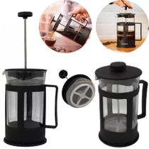 Prensa Francesa Vidro 350ml 600ml Café Filtro Inoxidável Estrutura Cromada Preta e Inox Sofisticado Prensa Francesa Vidro 350ml 600ml Café Filtro Inoxidável Estrutura Cromada Preta e Inox Sofisticado