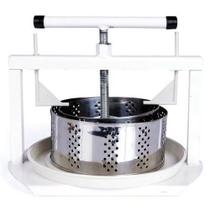 Prensa Para Fazer Queijos Kit 2 Formas Inox 1 Bandeja Zatti