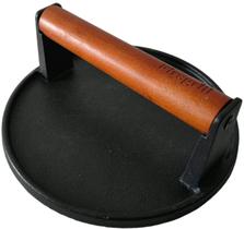 Prensa para Hamburguesas Firsgrill 18 cm Ferro Fundido com Cabo de Madeira Prensa para Hamburguesas Firsgrill 18 cm Ferro Fundido com Cabo de Madeira