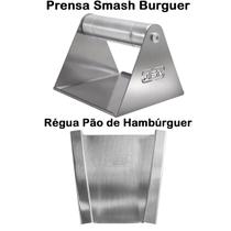Prensa Smash Burger + Régua Pão Artesanal - G8 Cor:Único Prensa Smash Burger + Régua Pão Artesanal - G8 Cor:Único
