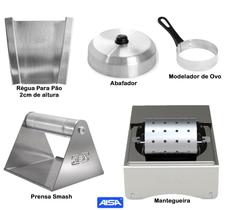 Prensa Smash Mantegueira Profissional Abafador Régua De Pão G11 Prensa Smash Mantegueira Profissional Abafador Régua De Pão G11