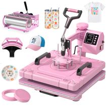 Prensa Térmica Slendor 38x38 cm 5 em 1 110V Rosa Prensa Térmica Slendor 38x38 cm 5 em 1 110V Rosa