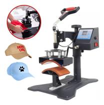Prensa Térmica Sublimadora Máquina Estampar Boné 220v Importway Prensa Térmica Sublimadora Máquina Estampar Boné 220v Importway
