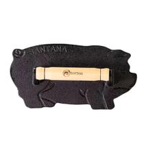 Prensador Amassador Para Bifes Hamburguer Porquinho Ferro Fundido 23x12cm - Fundição Santana