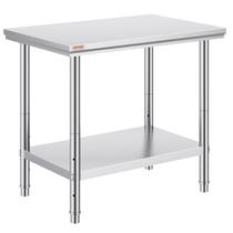 Preparação de cozinha comercial e mesa de trabalho pesada Vevor Preparação de cozinha comercial e mesa de trabalho pesada Vevor