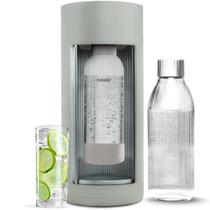 Preparador de água com gás Mysoda Glassy Silent 1L com garrafas de vidro e plástico Preparador de água com gás Mysoda Glassy Silent 1L com garrafas de vidro e plástico