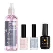 Preparadores Volia Prep + Desidrat + Primer Volia + Topcoat