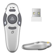 Presentation Clicker QUI Wireless Remote USB Silver 100m de alcance