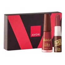 Presente Avon Color Trend Chocolate Belga Batom + Esmalte