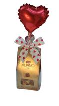 Presente Caixa Bombom Alpino 195g Coração C/ Sacola Presente