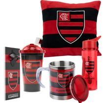 Presente Caneca Garrafa Abridor De Lata Almofada - Flamengo