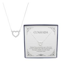 Presente Colar Feminino Prata 925 Cunhada Amiga Especial