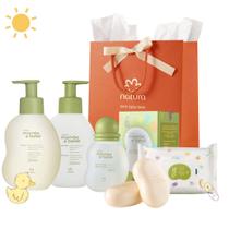 Presente Colônia Shampoo Condicionador Sabonete Barra e Lenço c/ 5 itens