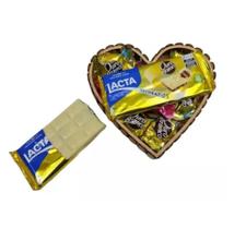 Presente Coração C/ Bombons Ouro Branco Todas As Ocasiões