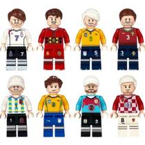 Presente criativo FUTEBOL Melhor Coleção Copa do Mundo 8 jogadores Blocos Montar Lestgo 64 peças Presente criativo FUTEBOL Melhor Coleção Copa do Mundo 8 jogadores Blocos Montar Lestgo 64 peças