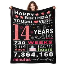 Presente de 14º aniversário da Throw Blanket YPURTSD para menina de 14 anos