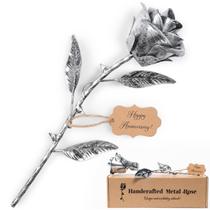 Presente de 6º aniversário de Metal Rose BESZONE Iron para esposa no 11º aniversário
