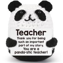 Presente de agradecimento para professores de panda de crochê feito à mão da BDAyption Presente de agradecimento para professores de panda de crochê feito à mão da BDAyption