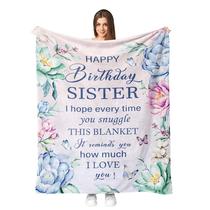 Presente de aniversário da irmã Throw Blanket Fouca 150 x 125 cm