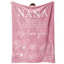 Presente de aniversário Throw Blanket GiltGlimmer Nana 127x152cm rosa