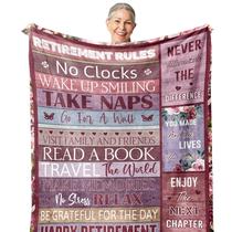 Presente de aposentadoria Blanket Zolumy para mulheres/homens 2025 125x100cm